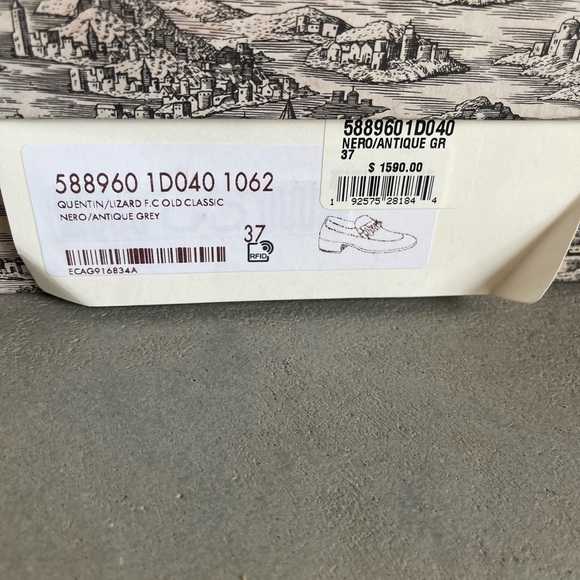 Gucci Ebal Horsebit Lizard-Embossed Leather Chain
Loafers Size 37 - Picture 3 of 5